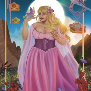 Aurora Print With Metallic Gold Foil